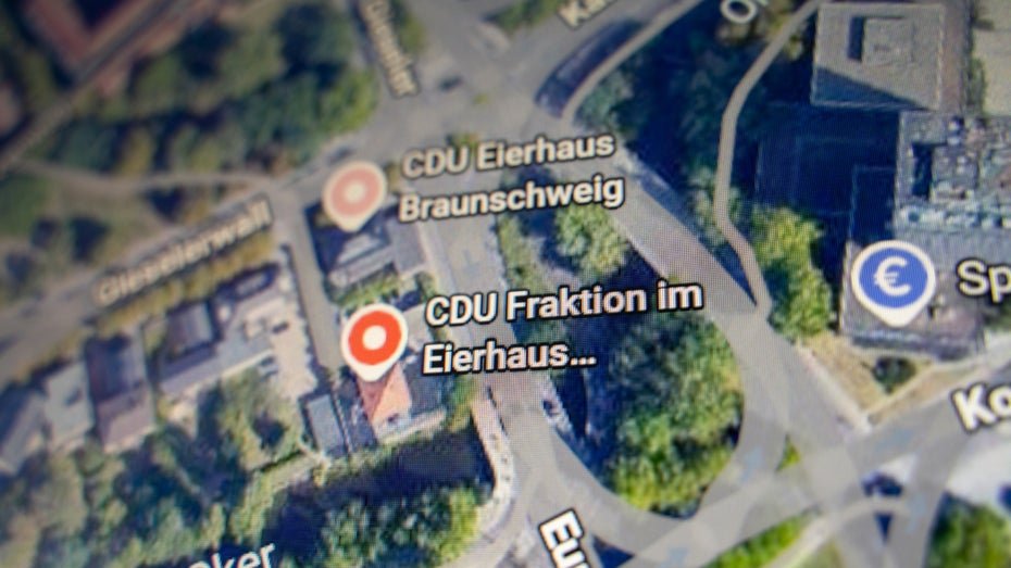 CDU-Büros als "Eierhaus" auf Google Maps gelistet