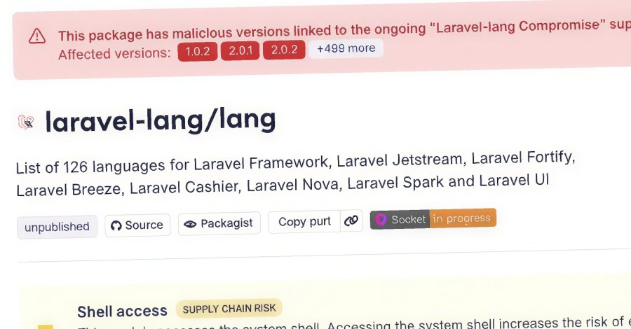 Laravel-Lang PHP Packages Targeted by Cyberattack