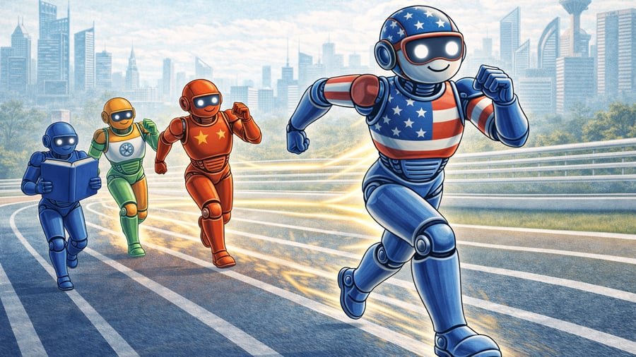 Rivalität der KI-Giganten in Neu-Delhi sichtbar